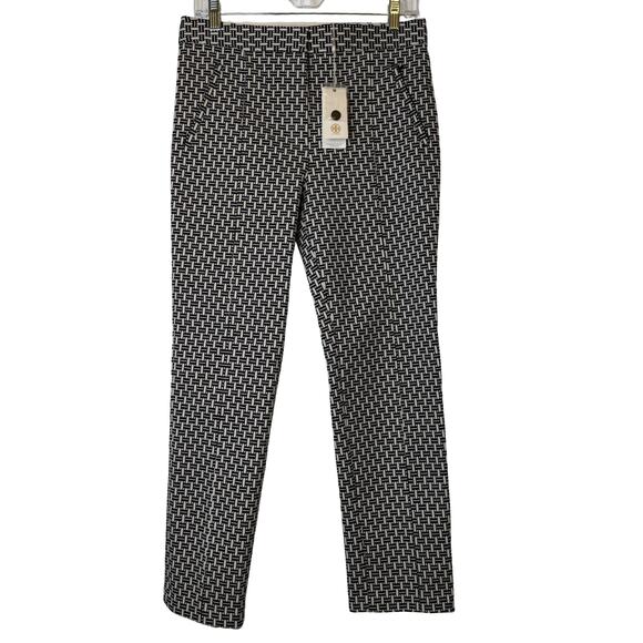Tory Burch Pants - NWT Tory Burch Cameron Cropped Pants Navy Blue & Ivory - Size 6